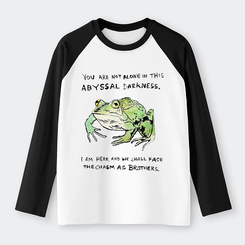 Tokyo-Tiger Support Your Frog Friends Raglan Long Sleeve T-shirt