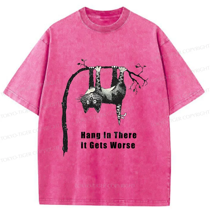 Tokyo-Tiger Cats In Dangerous Environments Washed T-Shirt