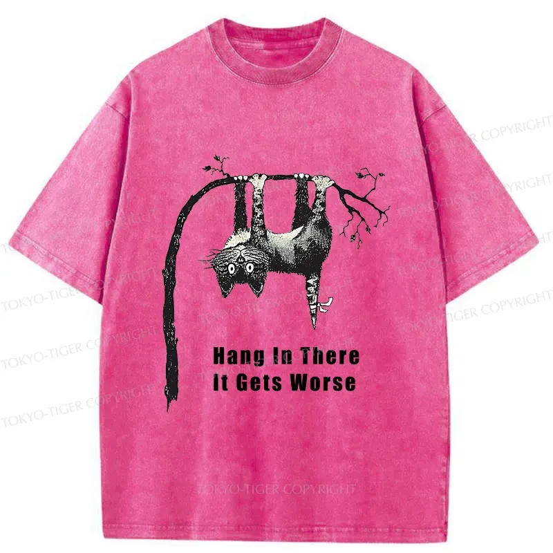 Tokyo-Tiger Cats In Dangerous Environments Washed T-Shirt