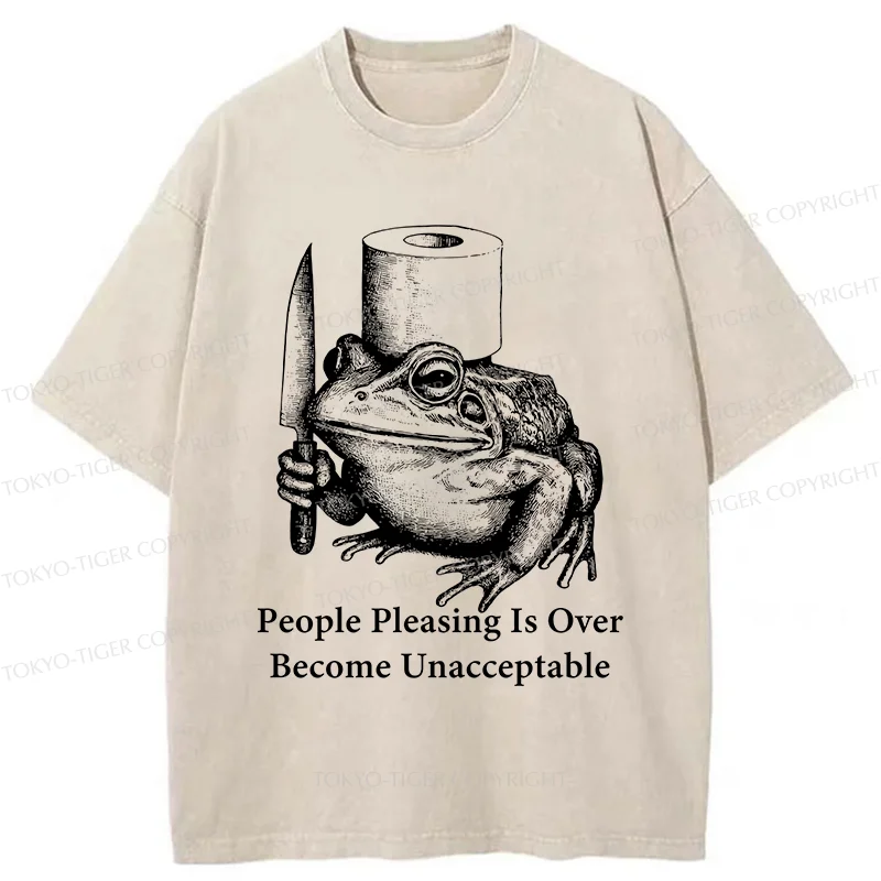 Tokyo-Tiger Refuse To Please Others Washed T-Shirt