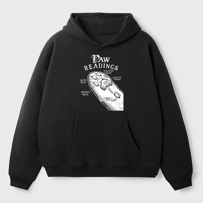 Tokyo-Tiger Funny Cat Paws Aldult Fleece Hoodie