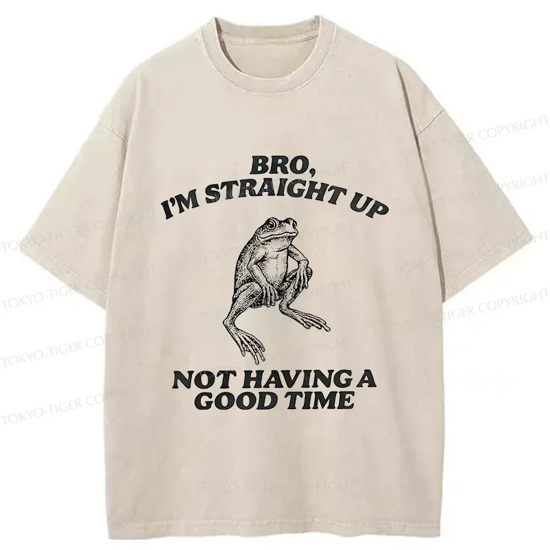 Tokyo-Tiger Straightforward Frog Washed T-Shirt Sale