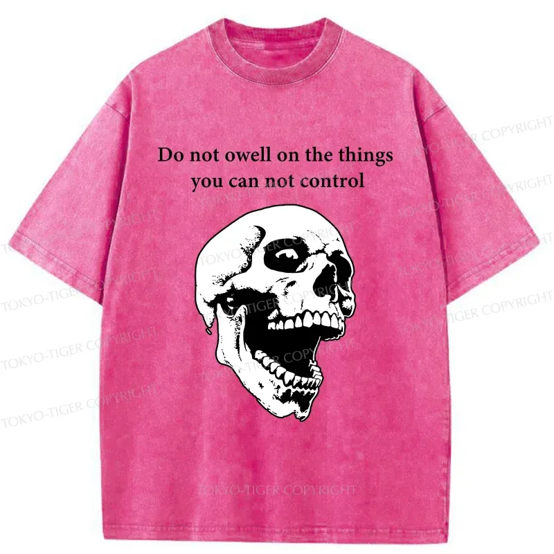 Tokyo-Tiger Warning From The Skull Washed T-Shirt