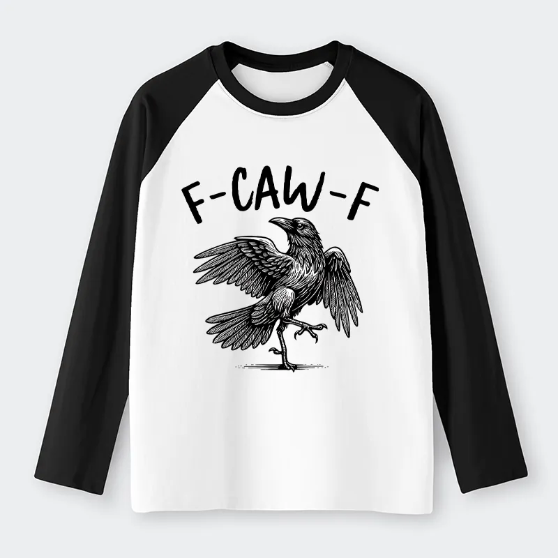 Tokyo-Tiger Crow's Cry Funny Raglan Long Sleeve T-shirt