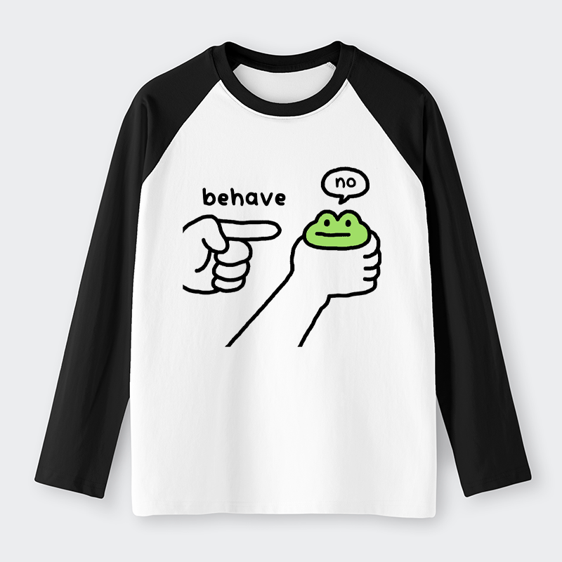 Tokyo-Tiger Dishonest Frog Raglan Long Sleeve T-shirt