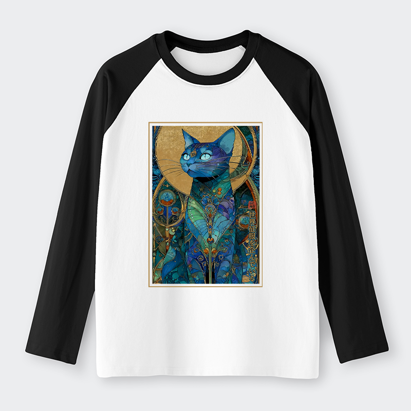 Tokyo-Tiger The Cat’s Plan To Rule Them All Raglan Long Sleeve T-shirt