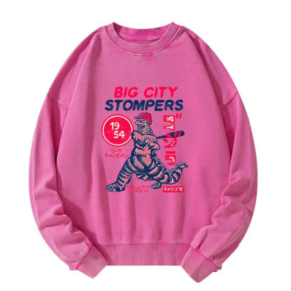 Tokyo-Tiger Big City Stompers Washed Sweatshirt