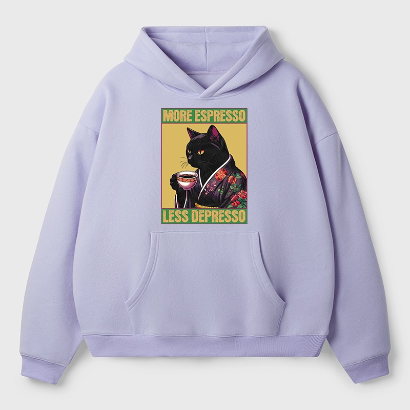 Tokyo-Tiger Up Caffeine Down Depression Aldult Fleece Hoodie