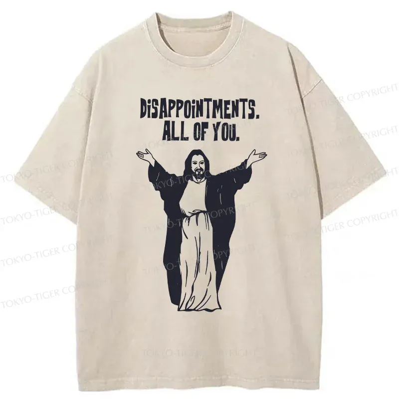 Tokyo-Tiger God Gives Disappointment Washed T-Shirt