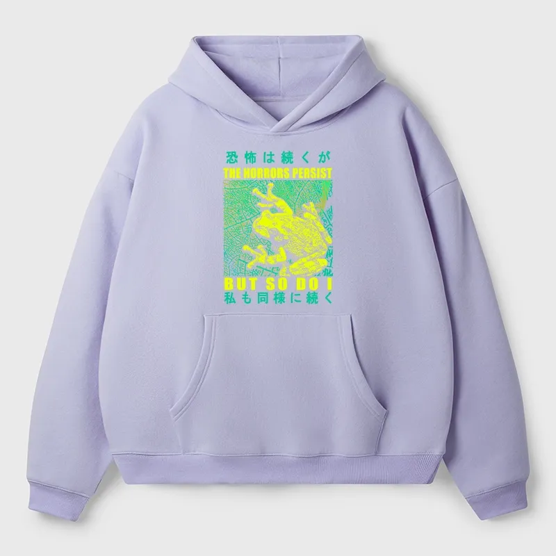 Tokyo-Tiger The Horrors Persist Frog Aldult Fleece Hoodie