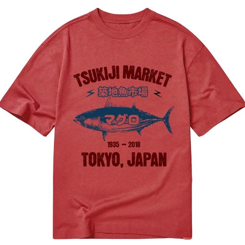Tokyo-Tiger Japanese Tsukiji Fish Market Classic T-Shirt