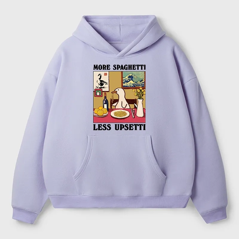 Tokyo-Tiger More Spaghetti Less Upsetti Goose Aldult Fleece Hoodie