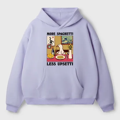 Tokyo-Tiger More Spaghetti Less Upsetti Goose Aldult Fleece Hoodie