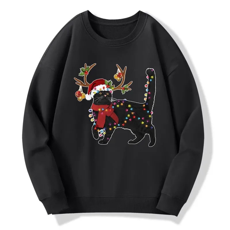 Tokyo-Tiger Christmas Black Cat Classic Sweatshirt