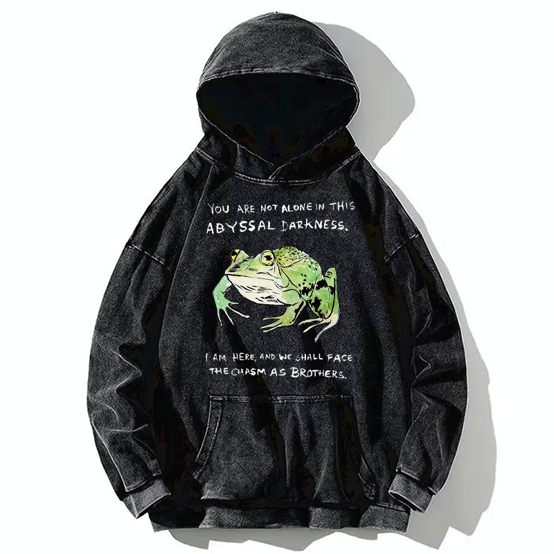 Tokyo-Tiger Support Your Frog Friends Washed Hoodie