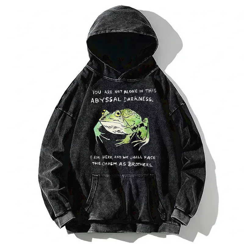 Tokyo-Tiger Support Your Frog Friends Washed Hoodie