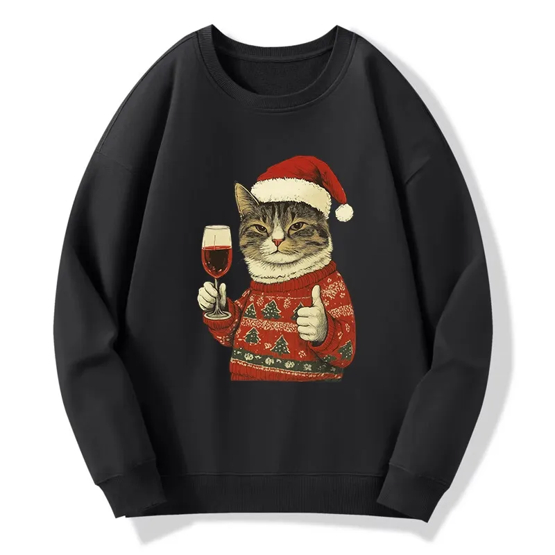 Tokyo-Tiger Christmas Cat Likes Classic Sweatshirt