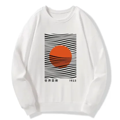 Tokyo-Tiger Minimalist Art Sun Classic Sweatshirt
