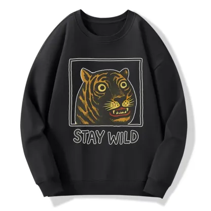 Tokyo-Tiger Silly And Cute Tiger Classic Sweatshirt
