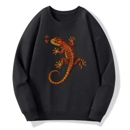 Tokyo-Tiger Retro Gecko Funny Classic Sweatshirt