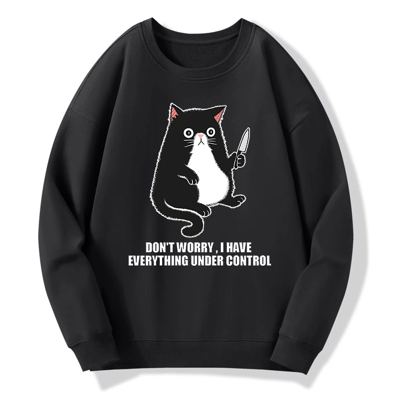 Tokyo-Tiger Cat Said Don't Worry Classic Sweatshirt