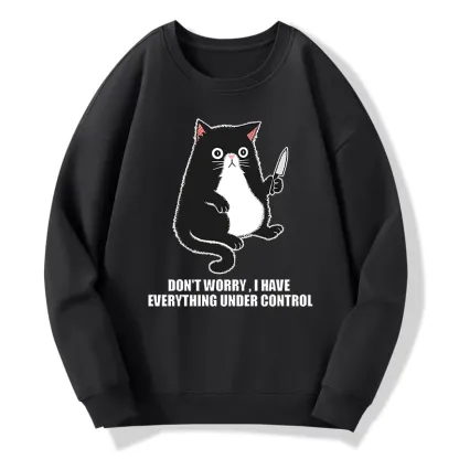 Tokyo-Tiger Cat Said Don't Worry Classic Sweatshirt