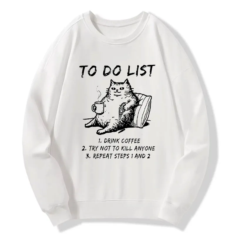 Tokyo-Tiger Cat's To-Do List Classic Sweatshirt