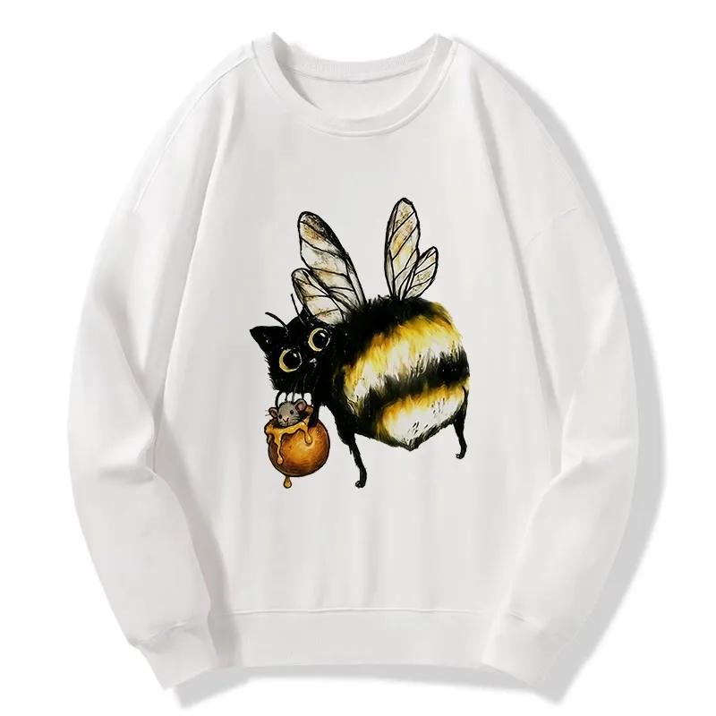 Tokyo-Tiger Cute Catbee Butt Classic Sweatshirt