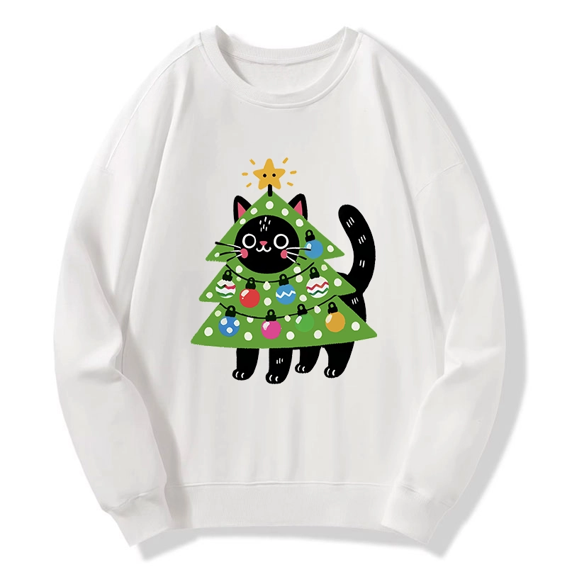 Tokyo-Tiger Christmas Tree Cat Classic Sweatshirt