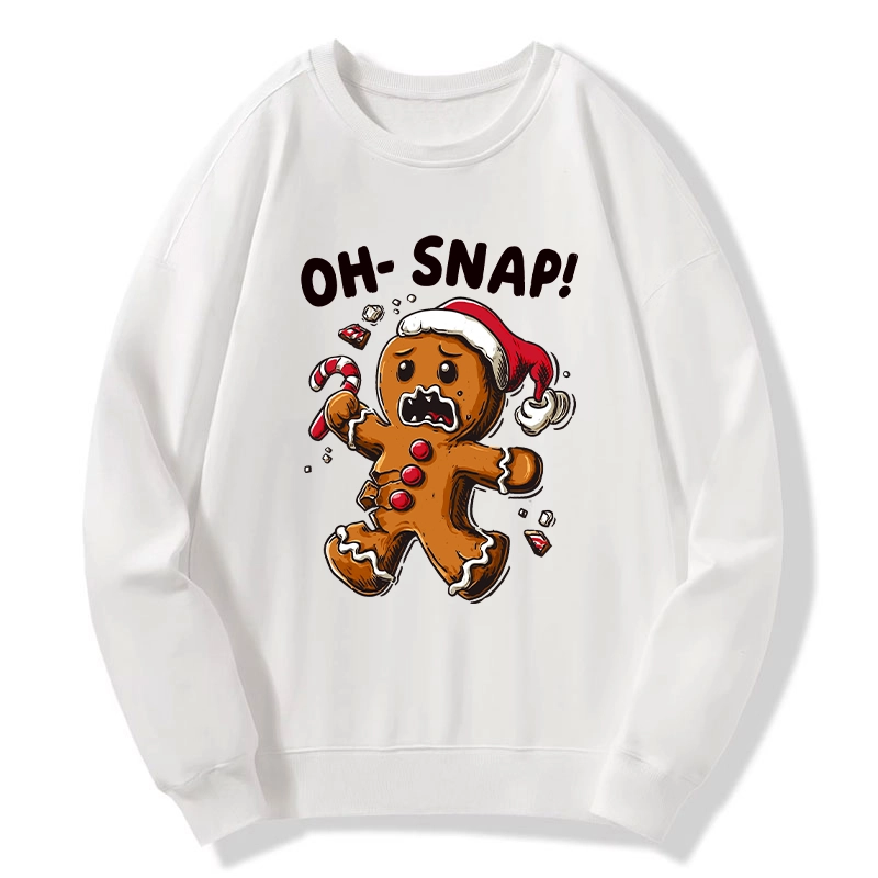 Tokyo-Tiger Oh Snap The Gingerbread Man's Christmas Chaos Classic Sweatshirt
