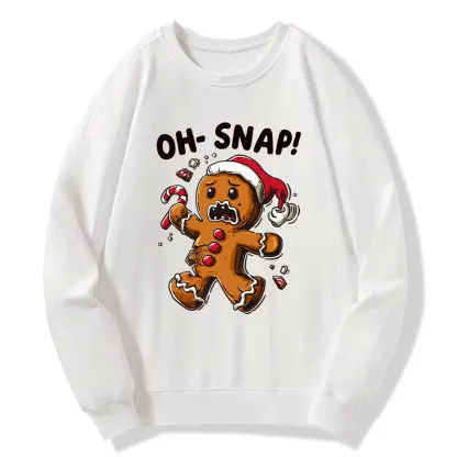 Tokyo-Tiger Oh Snap The Gingerbread Man's Christmas Chaos Classic Sweatshirt