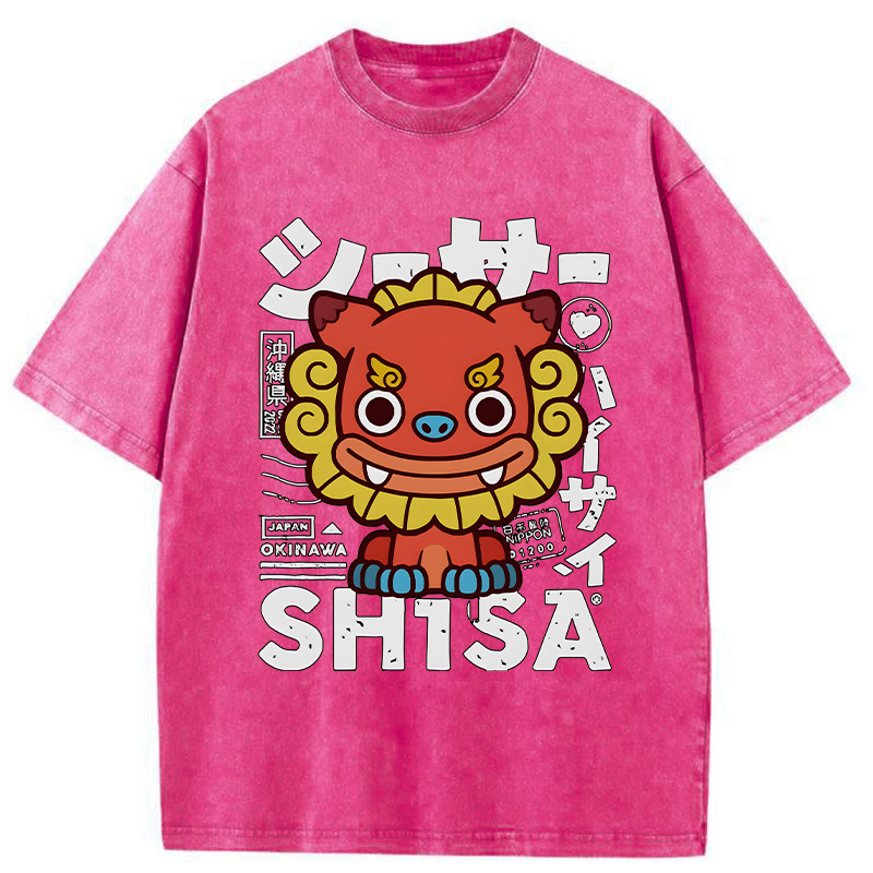 Tokyo-Tiger Okinawa Prefecture Japan Washed T-Shirt