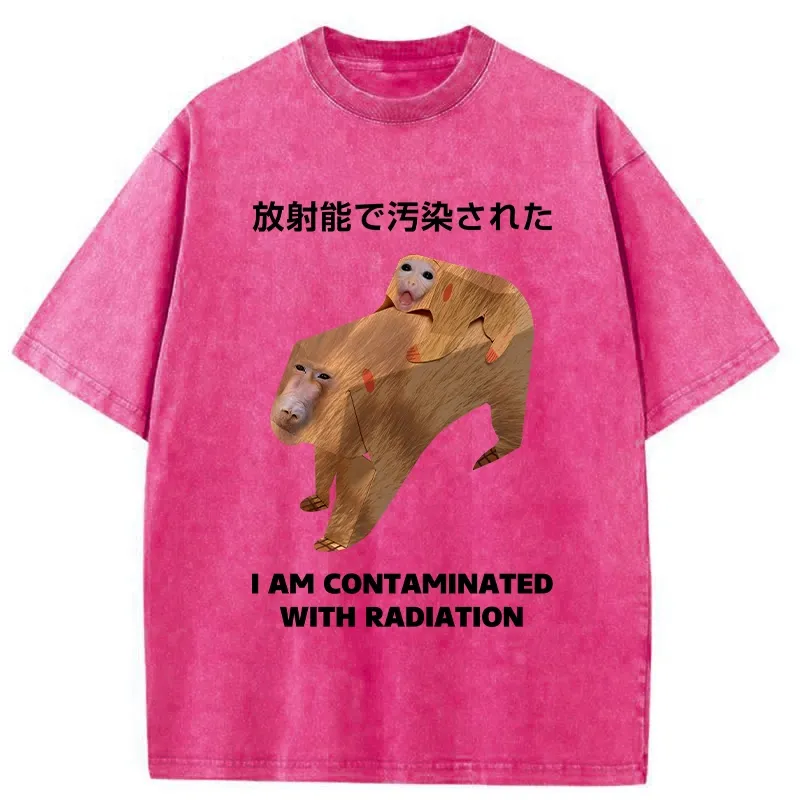 Tokyo-Tiger Monkey Contaminated By Radiation Washed T-Shirt