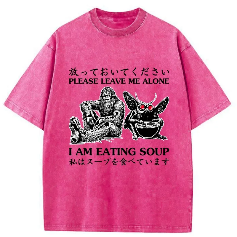 Tokyo-Tiger Please Leave Me Alone Washed T-Shirt