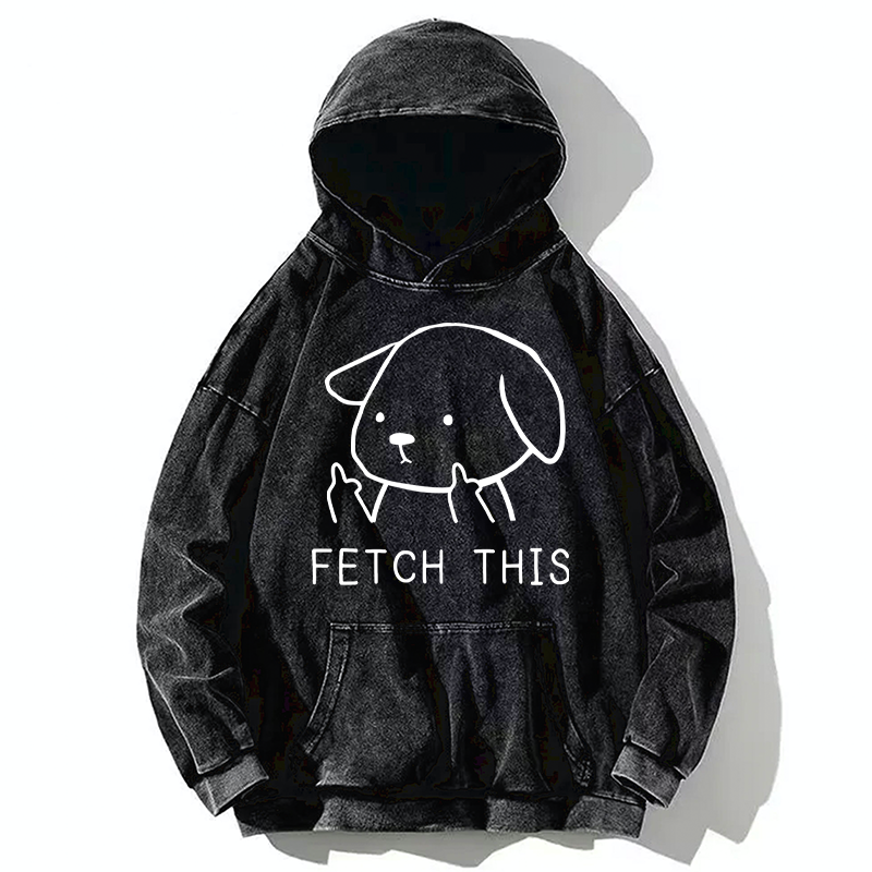 Tokyo-Tiger Fetch This Dog Washed Hoodie