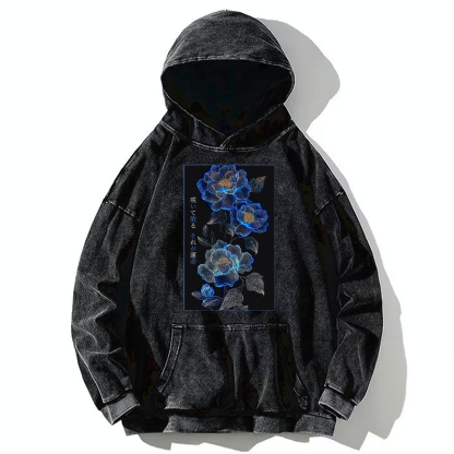 Tokyo-Tiger The Sea Of Flowers In The Darkness Washed Hoodie