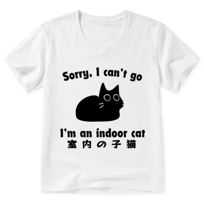Tokyo-Tiger Indoor Kitten V-Neck Classic T-Shirt
