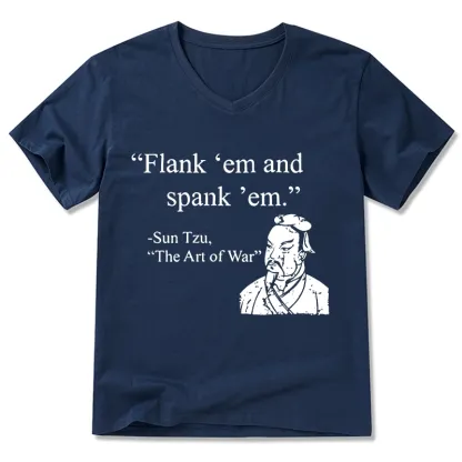 Tokyo-Tiger The Art Of War Funny V-Neck Classic T-Shirt