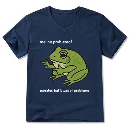 Tokyo-Tiger Stupid Frog Meme V-Neck Classic T-Shirt