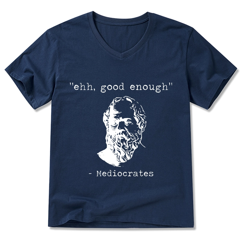 Tokyo-Tiger Mediocrates Meme V-Neck Classic T-Shirt