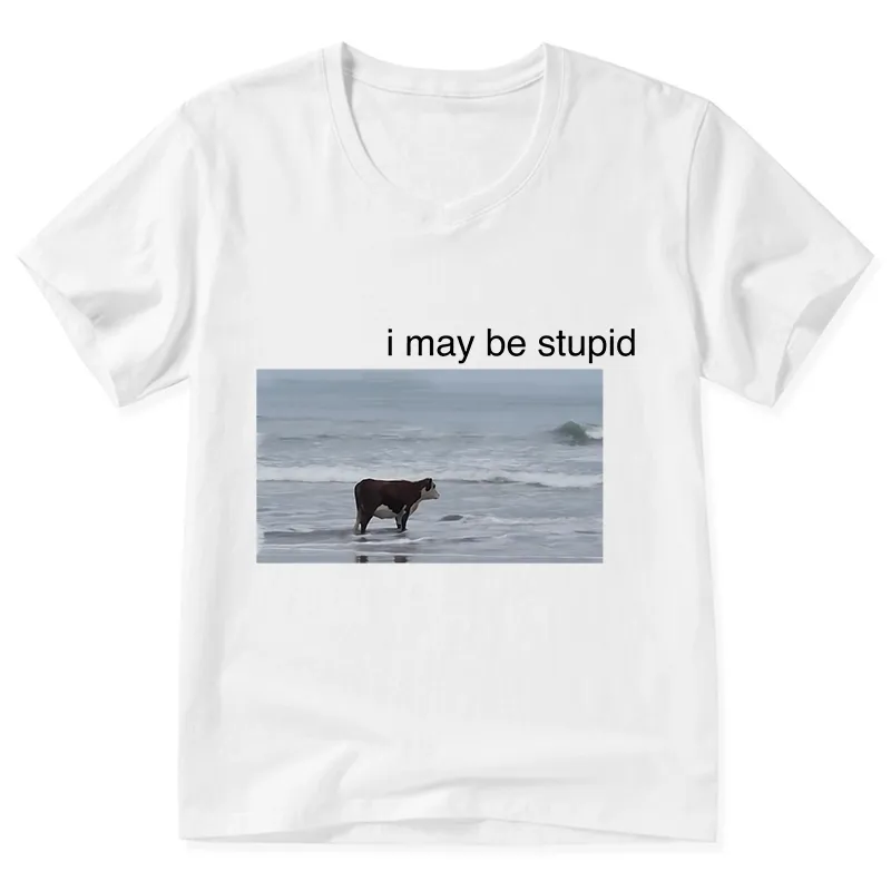 Tokyo-Tiger Foolish Cow V-Neck Classic T-Shirt