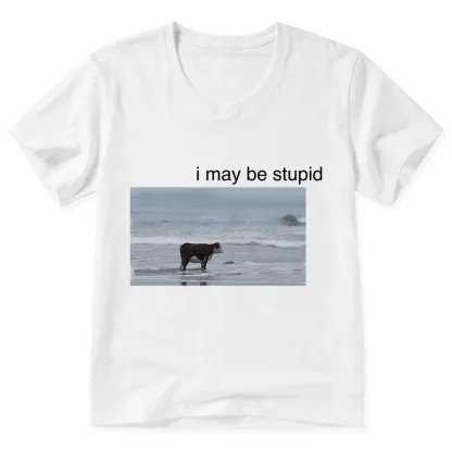 Tokyo-Tiger Foolish Cow V-Neck Classic T-Shirt