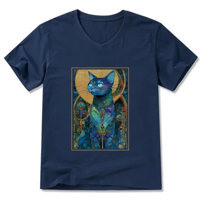 Tokyo-Tiger The Cat’s Plan To Rule Them All V-Neck Classic T-Shirt