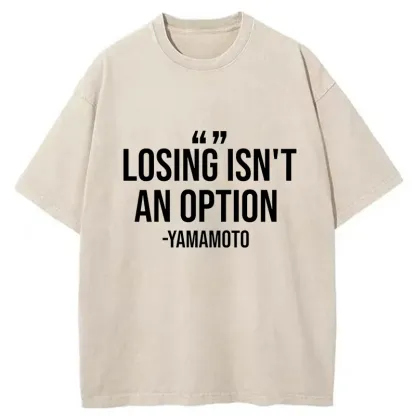 Tokyo-Tiger Baseball Quotes Washed T-Shirt