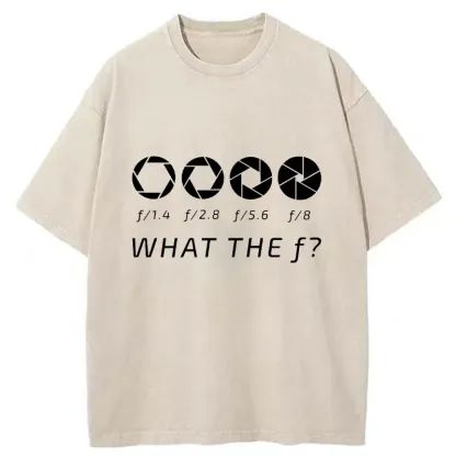 Tokyo-Tiger Aperture f-stop Funny Washed T-Shirt