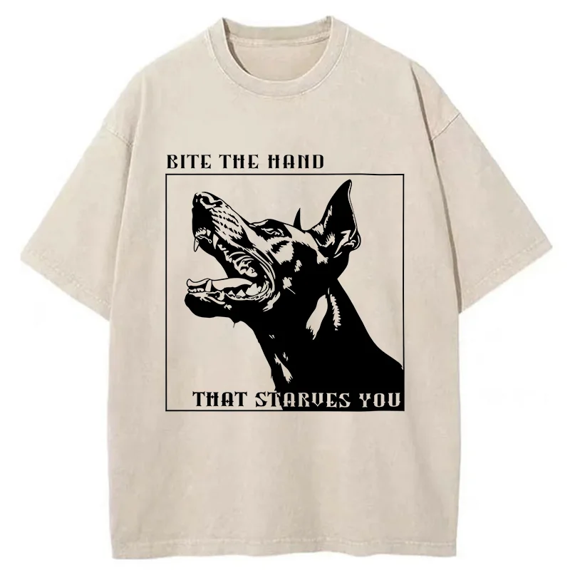 Tokyo-Tiger Rebellious Dog Meme Washed T-Shirt