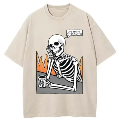 Tokyo-Tiger Coffee Is The Preferred Choice Washed T-Shirt