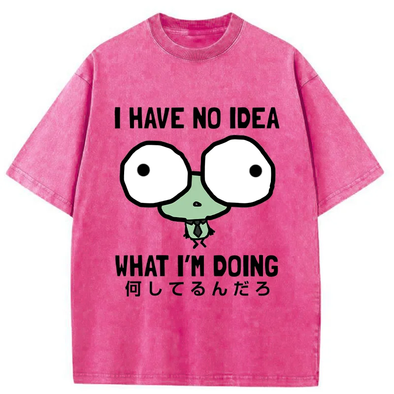 Tokyo-Tiger Silly Frog At Work Washed T-Shirt