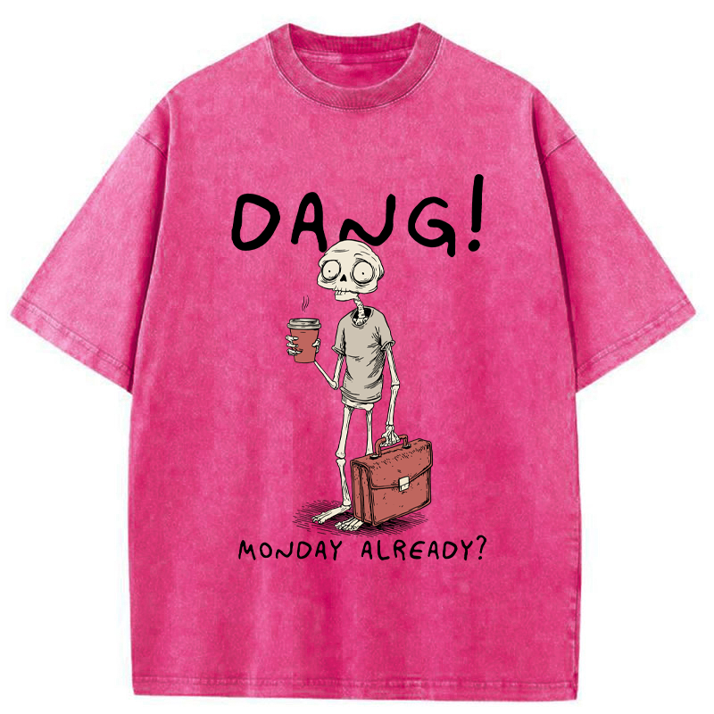 Tokyo-Tiger Workday Of The Skeleton Man Washed T-Shirt