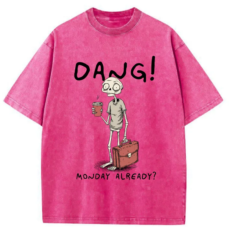 Tokyo-Tiger Workday Of The Skeleton Man Washed T-Shirt